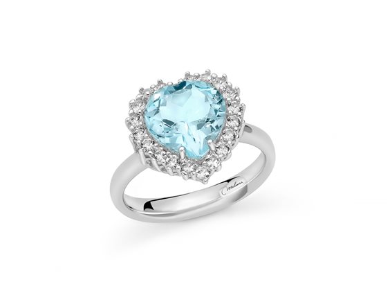 Anello Miluna Donna GEMMA DEL CIELO 925 in Argento Topazio LID3889 - LID3889